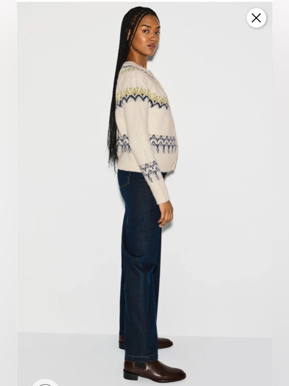 Fifteen Twenty Astrid Fair Isle Cardigan M - Picture 3 of 14